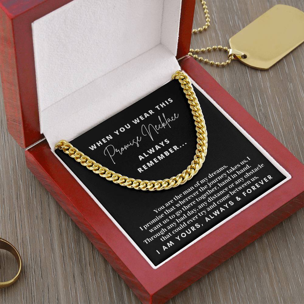Promise Necklace for Him - Romantic Gift for Boyfriend
