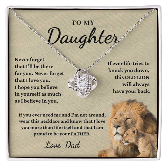 Gift for Daughter from Dad - This Old Lion will Always Be There for You